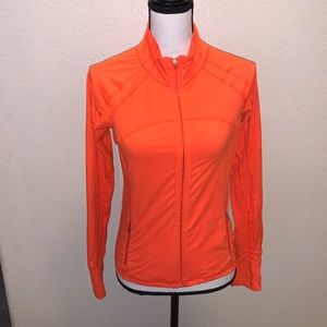 RBX neon Orange running gym full zip up athletic jackets